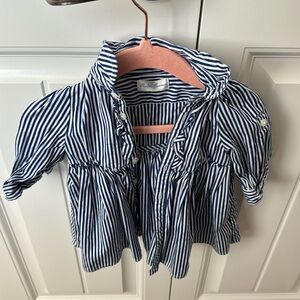Ralph Lauren blue stripped oxford dress